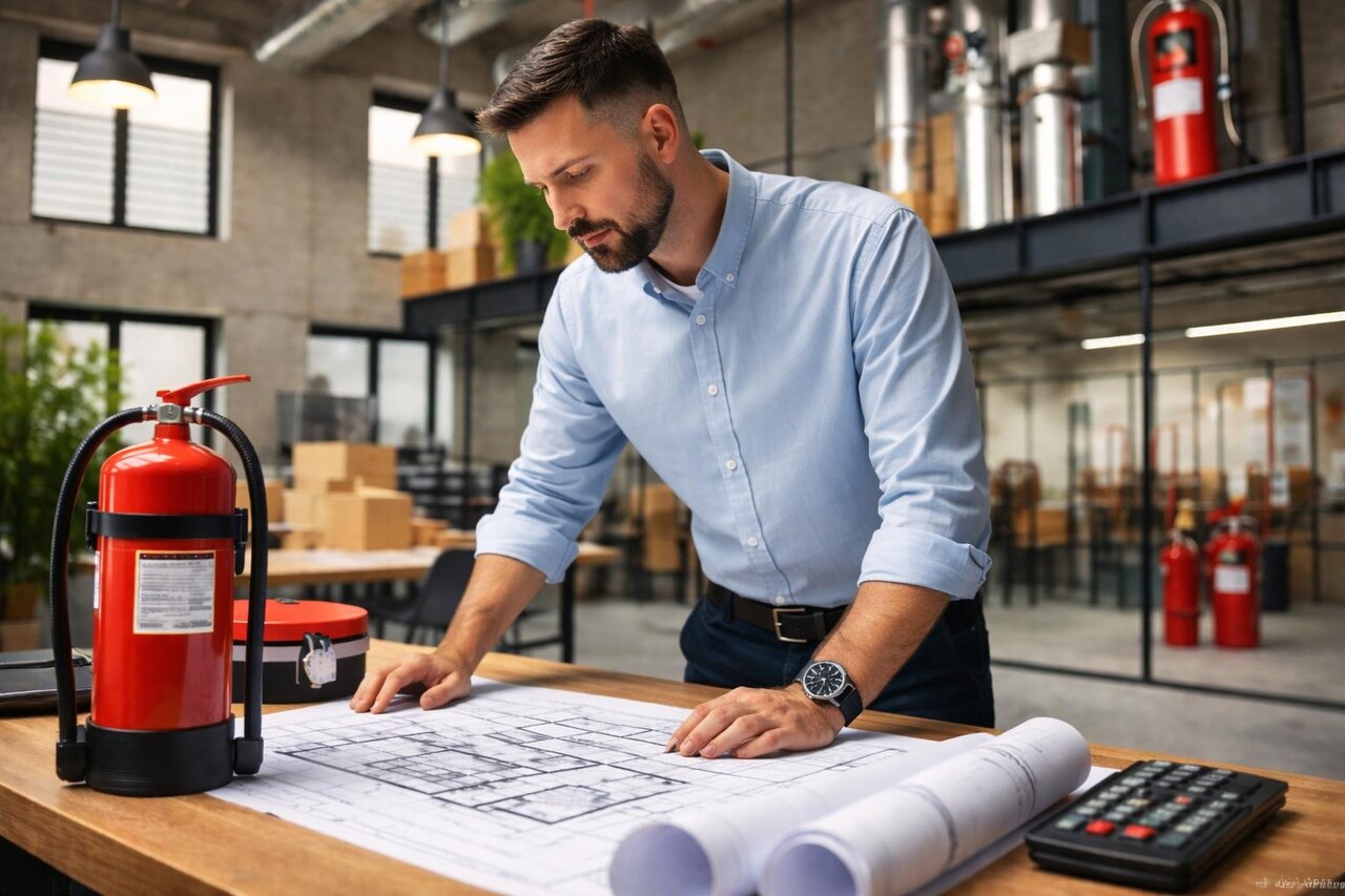 Brandschutzberatung – persönlicher Ansprechpartner vor dem Einsatzfahrzeug